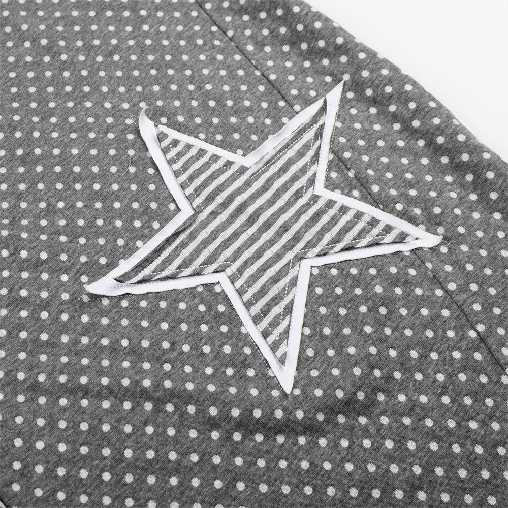 Drift Pattern Wide-Leg Pants
