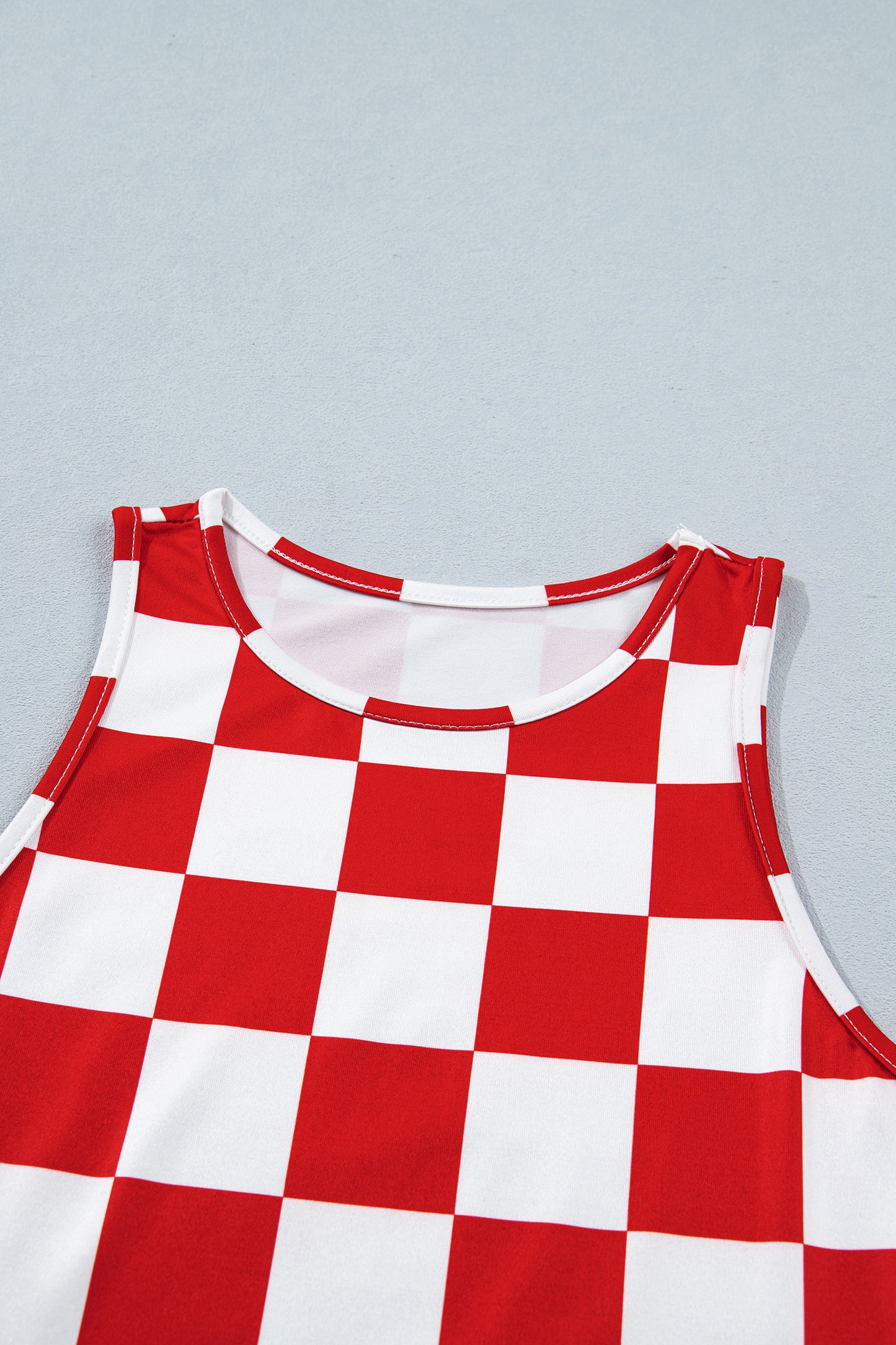 No 180 Checkerboard Tank Top