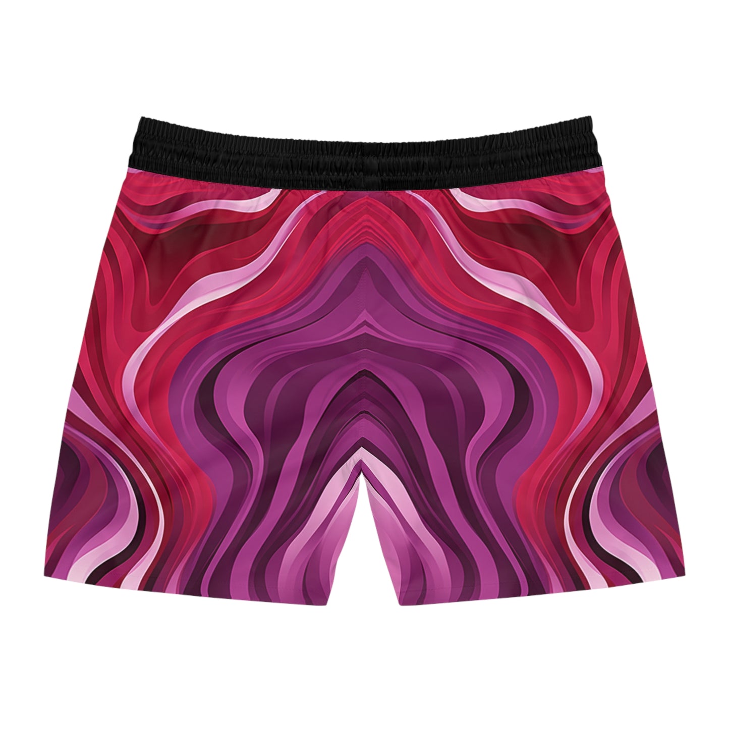 Crimson Mirage Men's Mid-Length Swim Shorts (AOP)