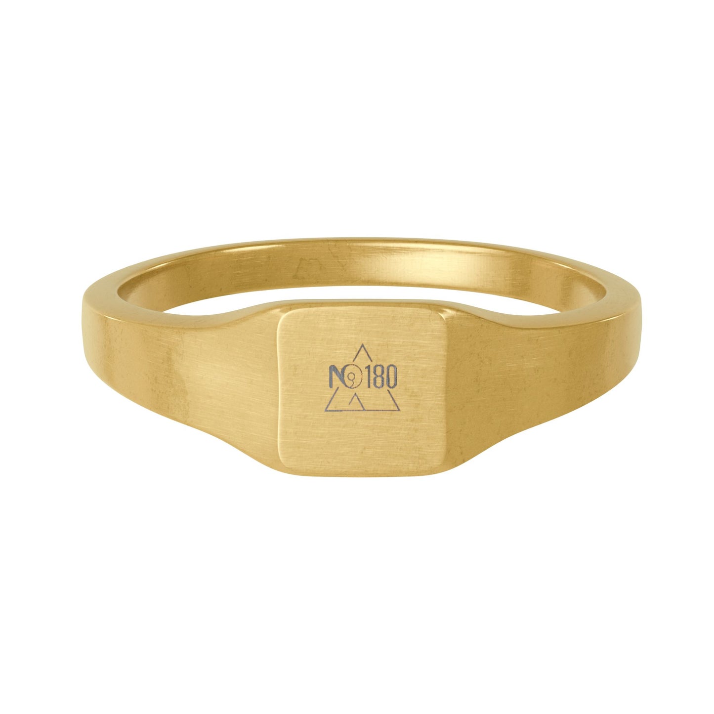 No 180 Customizable Stainless Steel Signet Ring