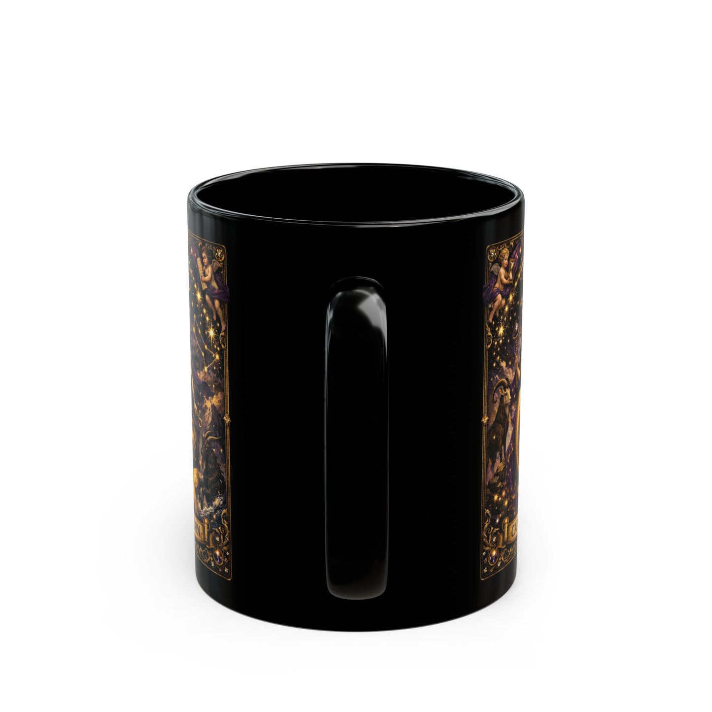 Gold Capricorn Zodiac Mug | Astrological Horoscope Coffee Cup