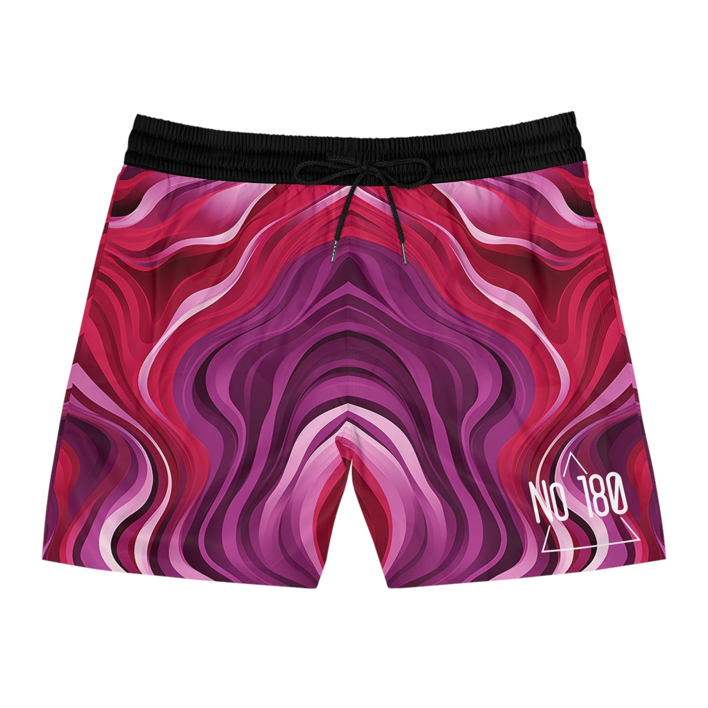 Crimson Mirage Men's Mid-Length Swim Shorts (AOP)