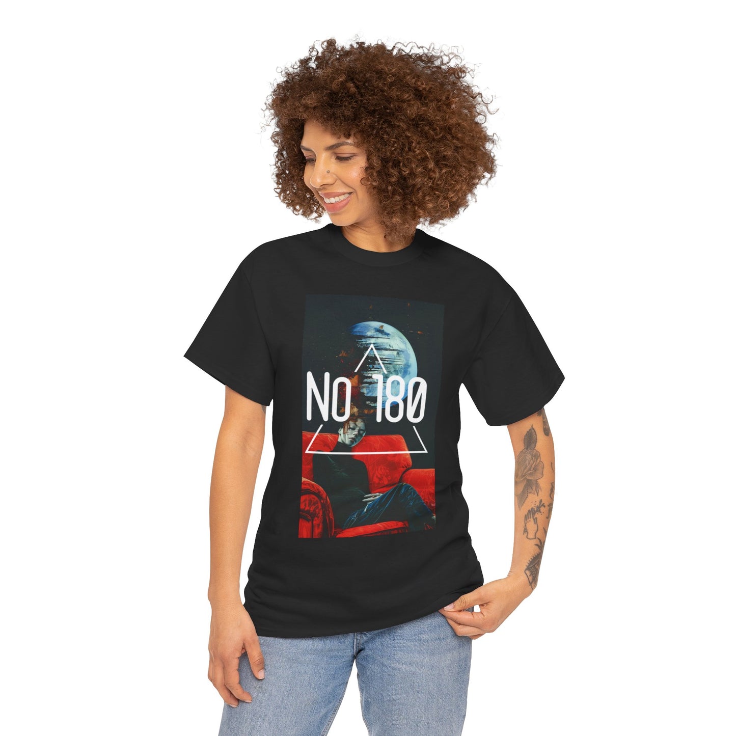 Retro No 180 Graphic Unisex Heavy Cotton Tee