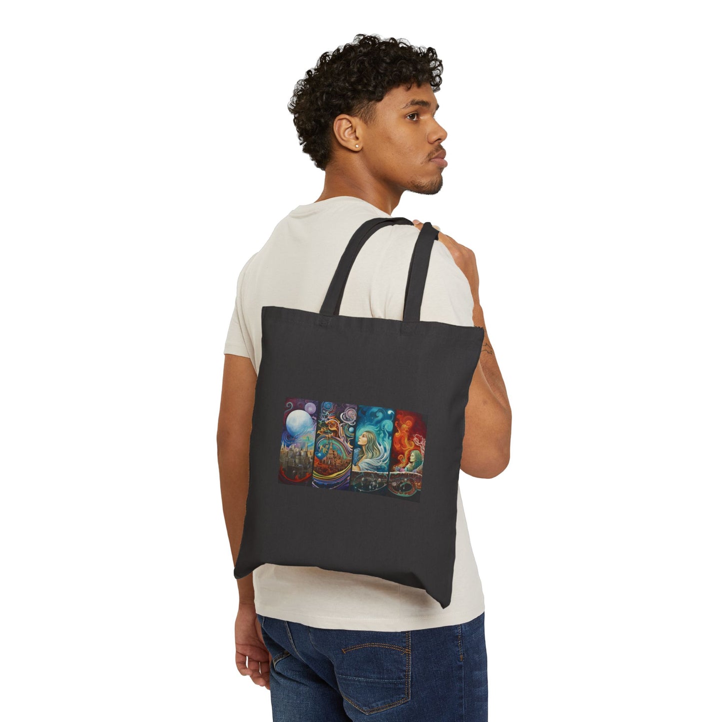Neptune's Embrace Cotton Canvas Tote Bag