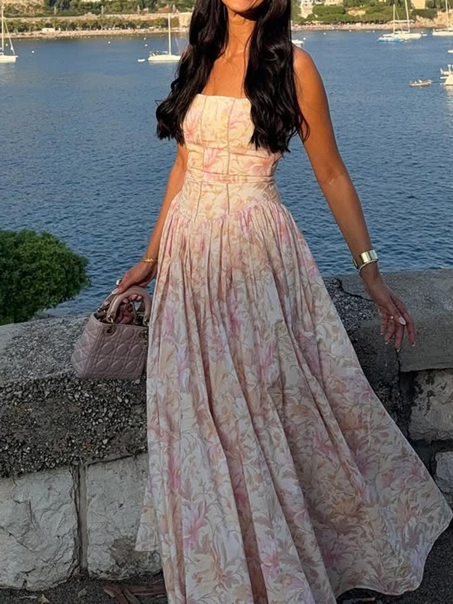 Isla Bloom Strapless Maxi Dress