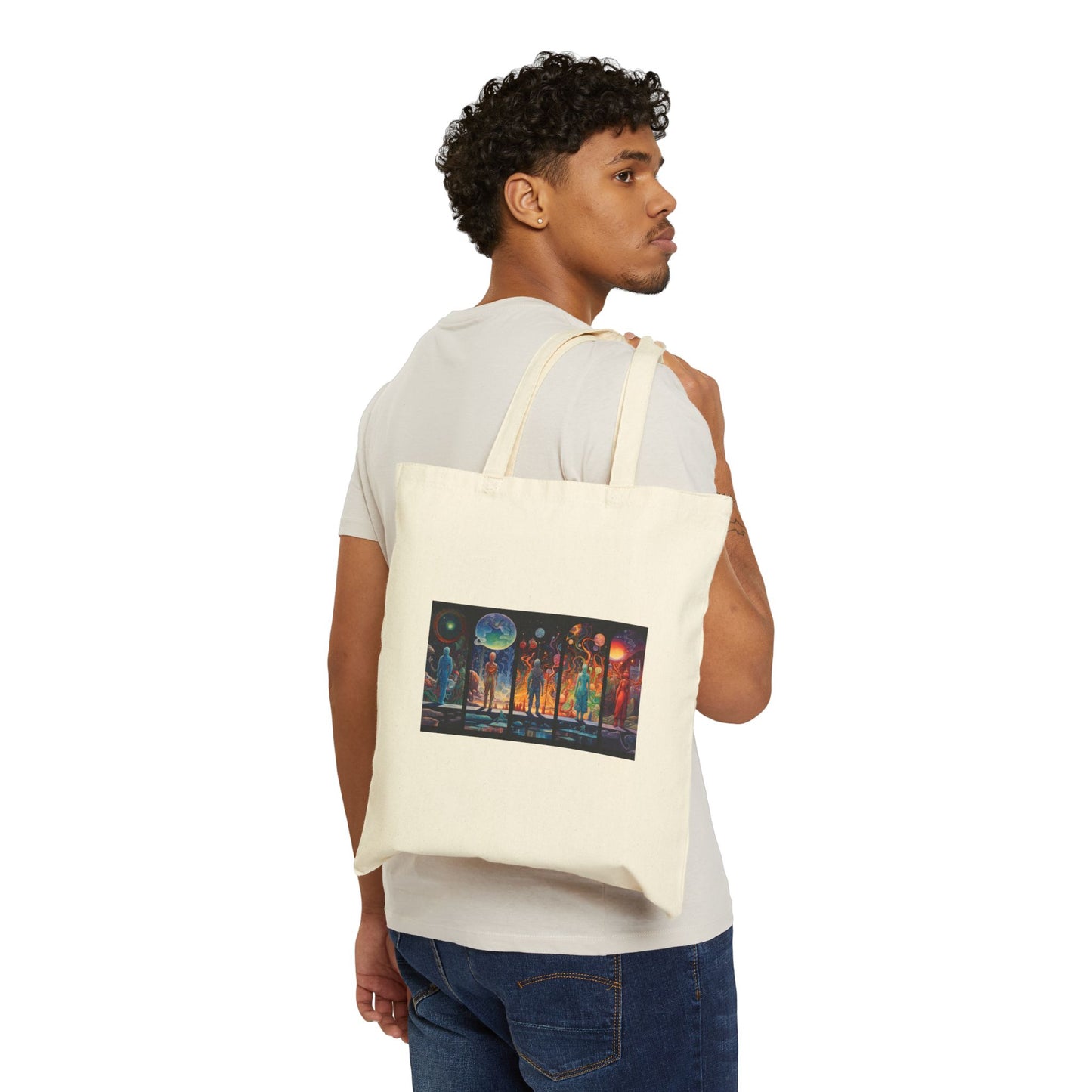 Neptune's Embrace Cotton Canvas Tote Bag