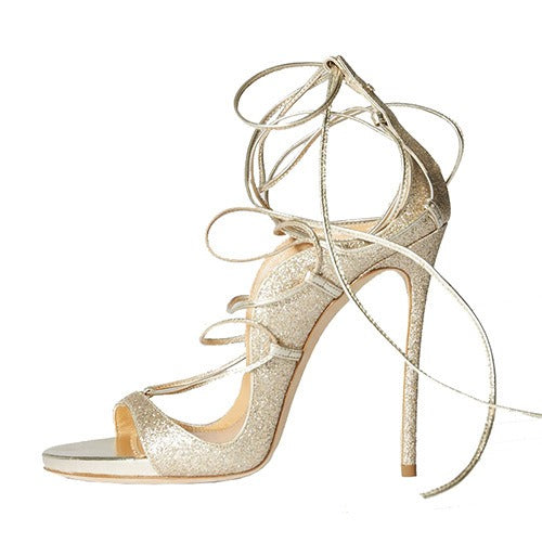 Lattice Lace-Up Heels