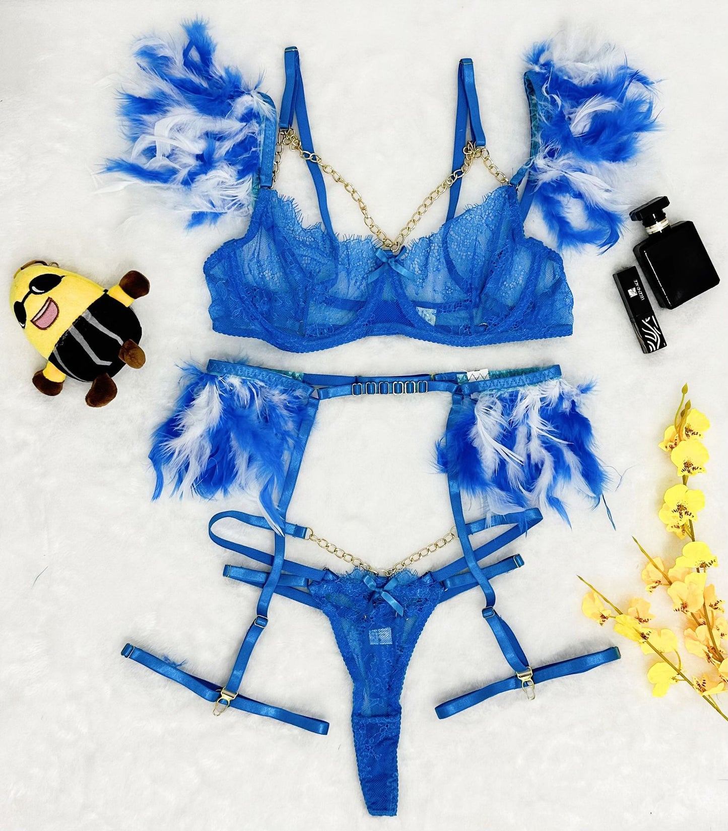 Sheer Mesh Lingerie Set
