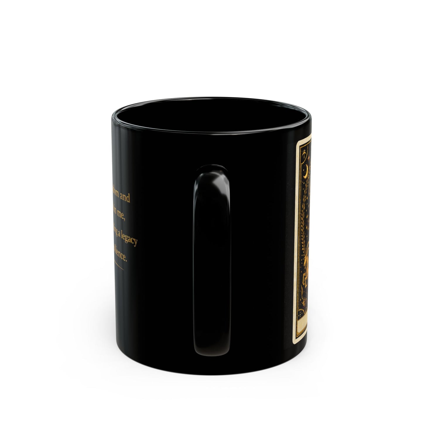 Capricorn Tarot Card Mug | Black Zodiac Astrology Coffee Cup