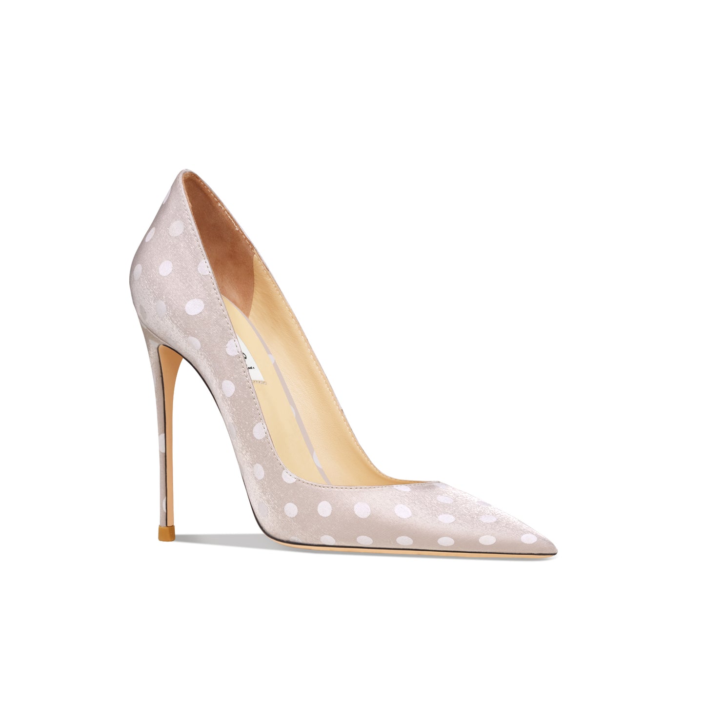 Dotline Satin Stiletto Pumps