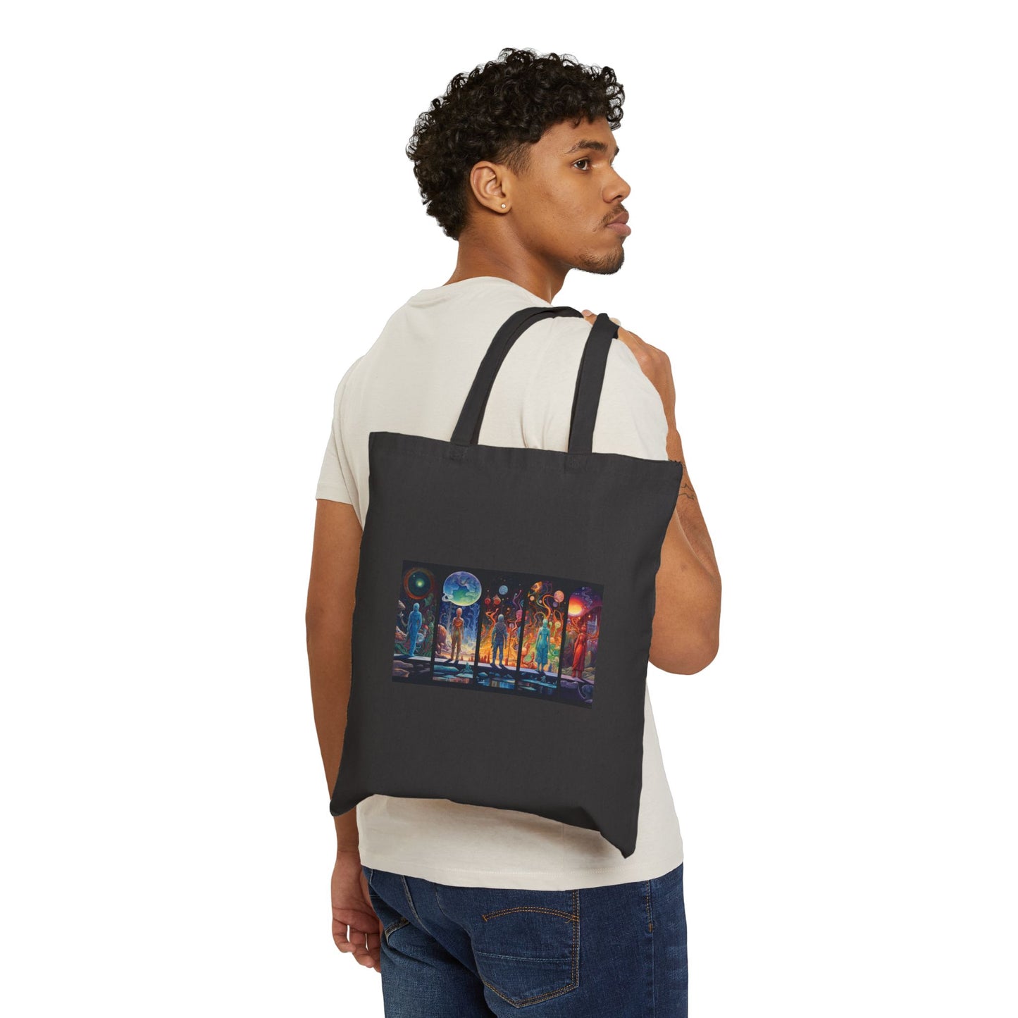 Neptune's Embrace Cotton Canvas Tote Bag