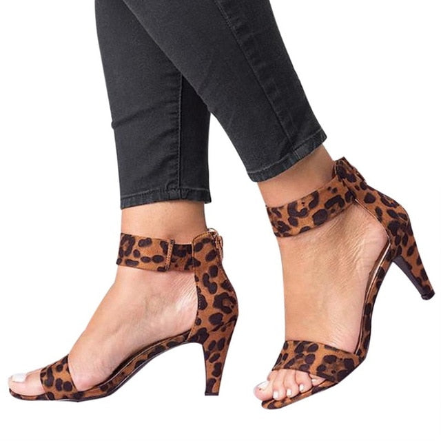 Wildmark Buckle-Strap Block Heels