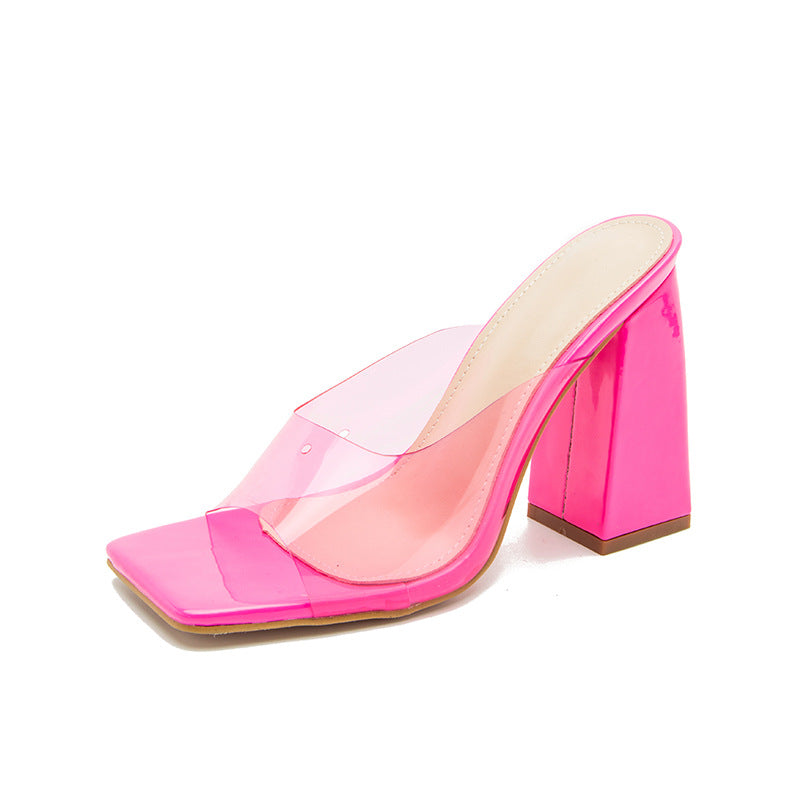 Popform Square-Toe Block-Heels