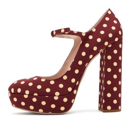 Platform Arc Mary Jane Heels