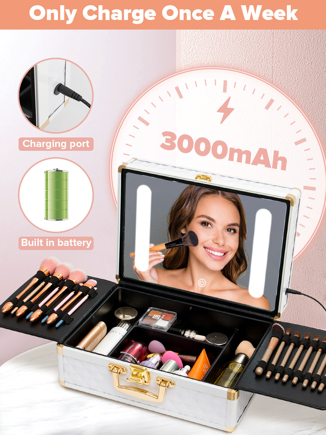 LumiVault LED Makeup Case