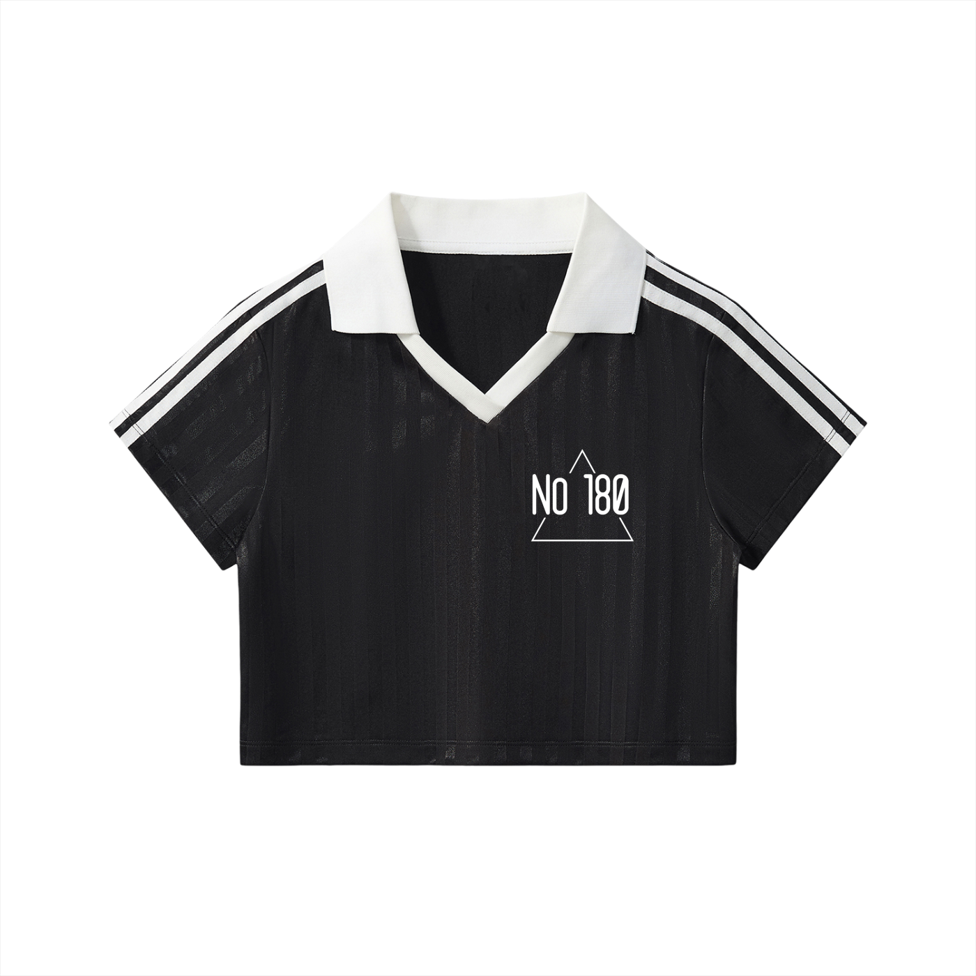 No 180 Contrast Collar Cropped Jersey