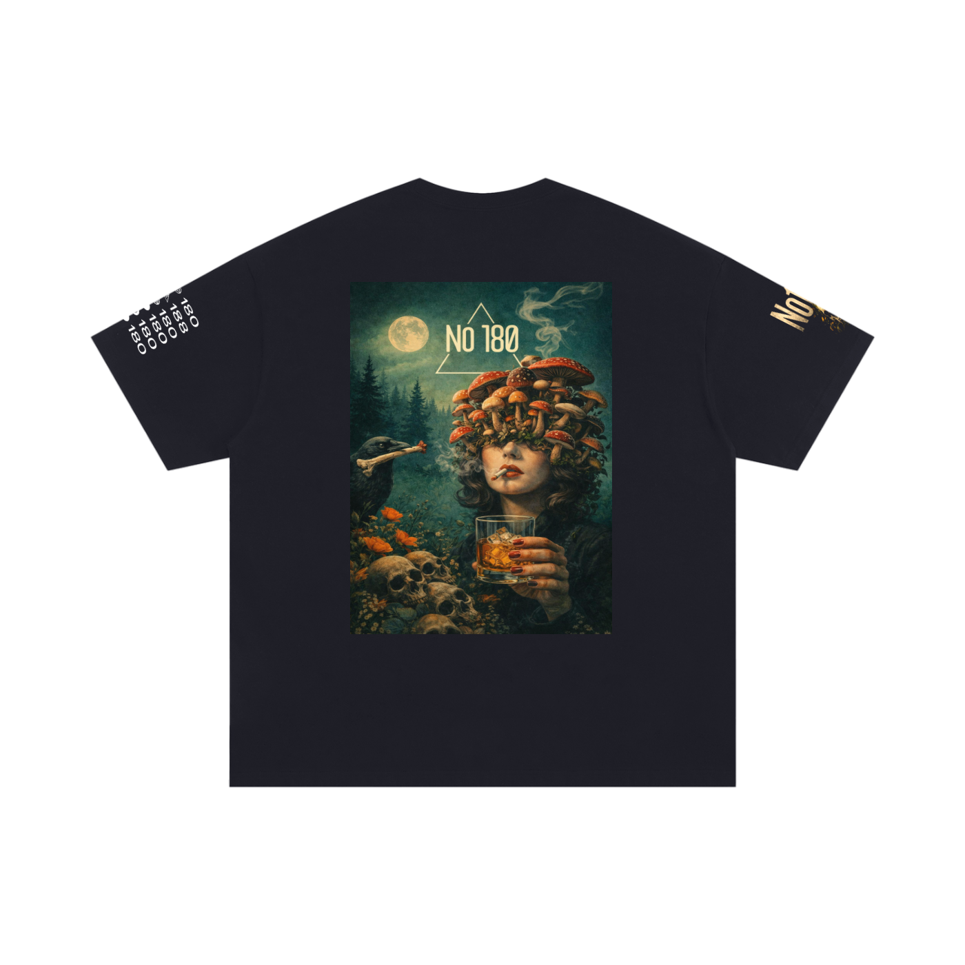 No 180 Midnight Harvest Oversized Tee