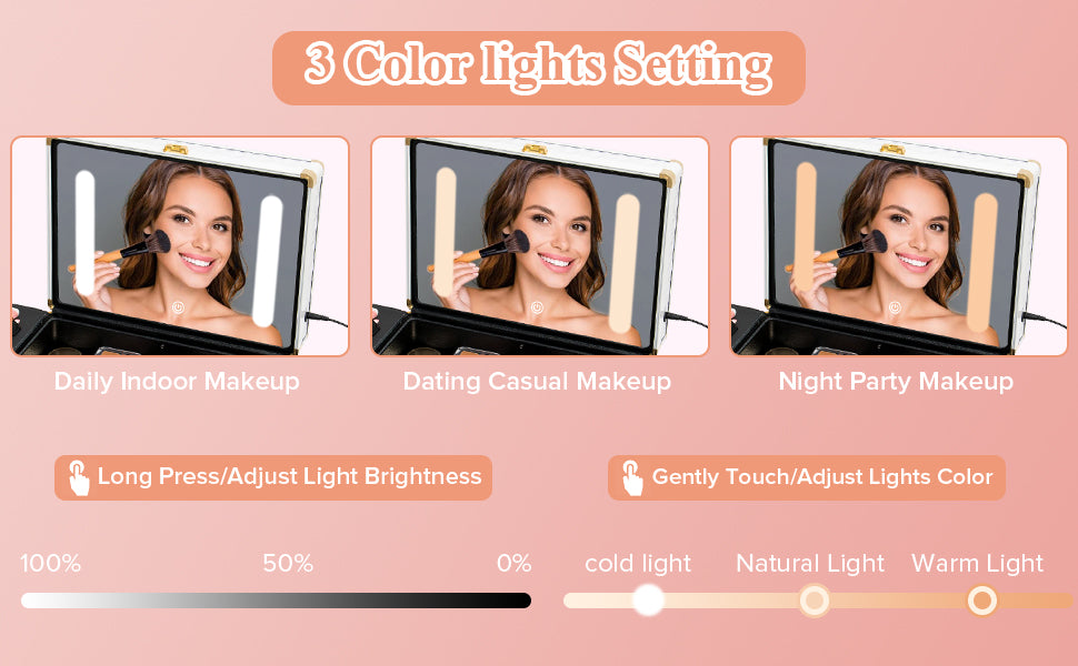 LumiVault LED Makeup Case