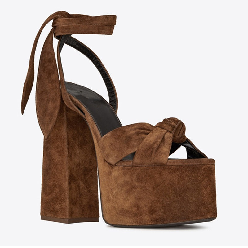 Statement Bow Platform Sandals