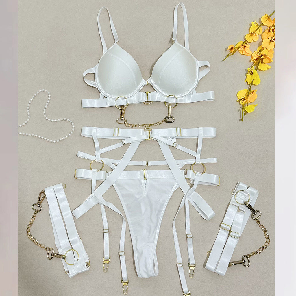 Strapless Lace Chemise & Thong Set