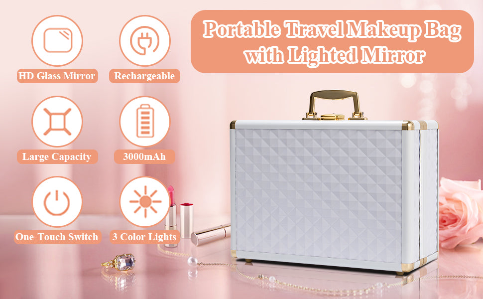 LumiVault LED Makeup Case