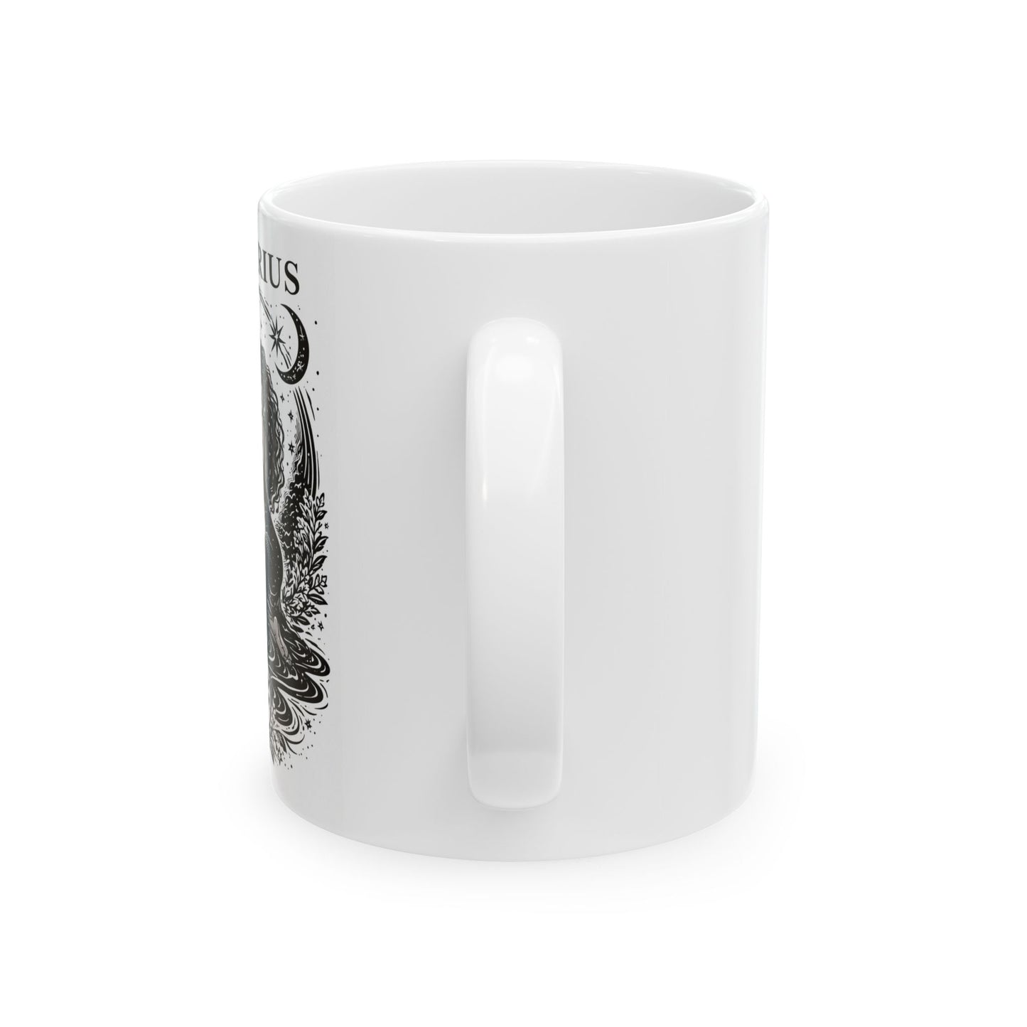 Aquarius Constellation Ram Illustration Mug | Zodiac Ceramic Mug