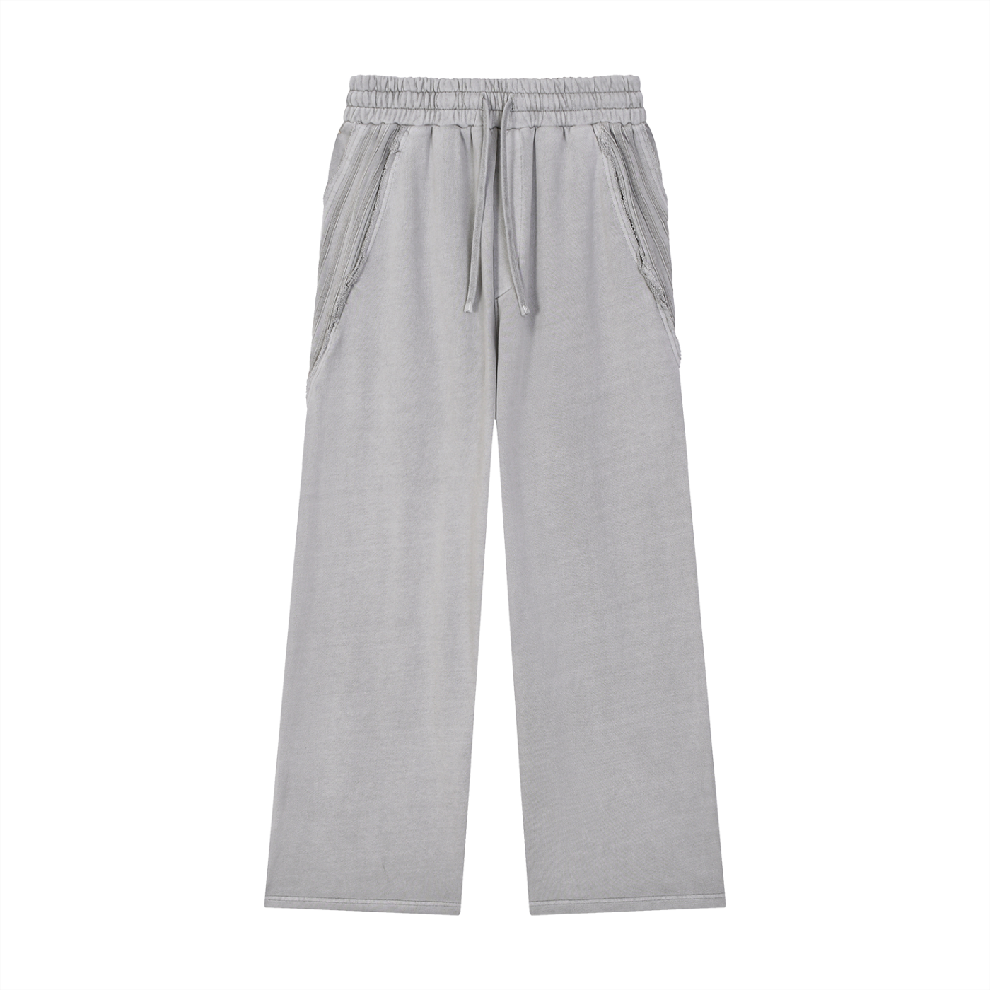 No 180 Snow Wash Raw Edge Sweatpants