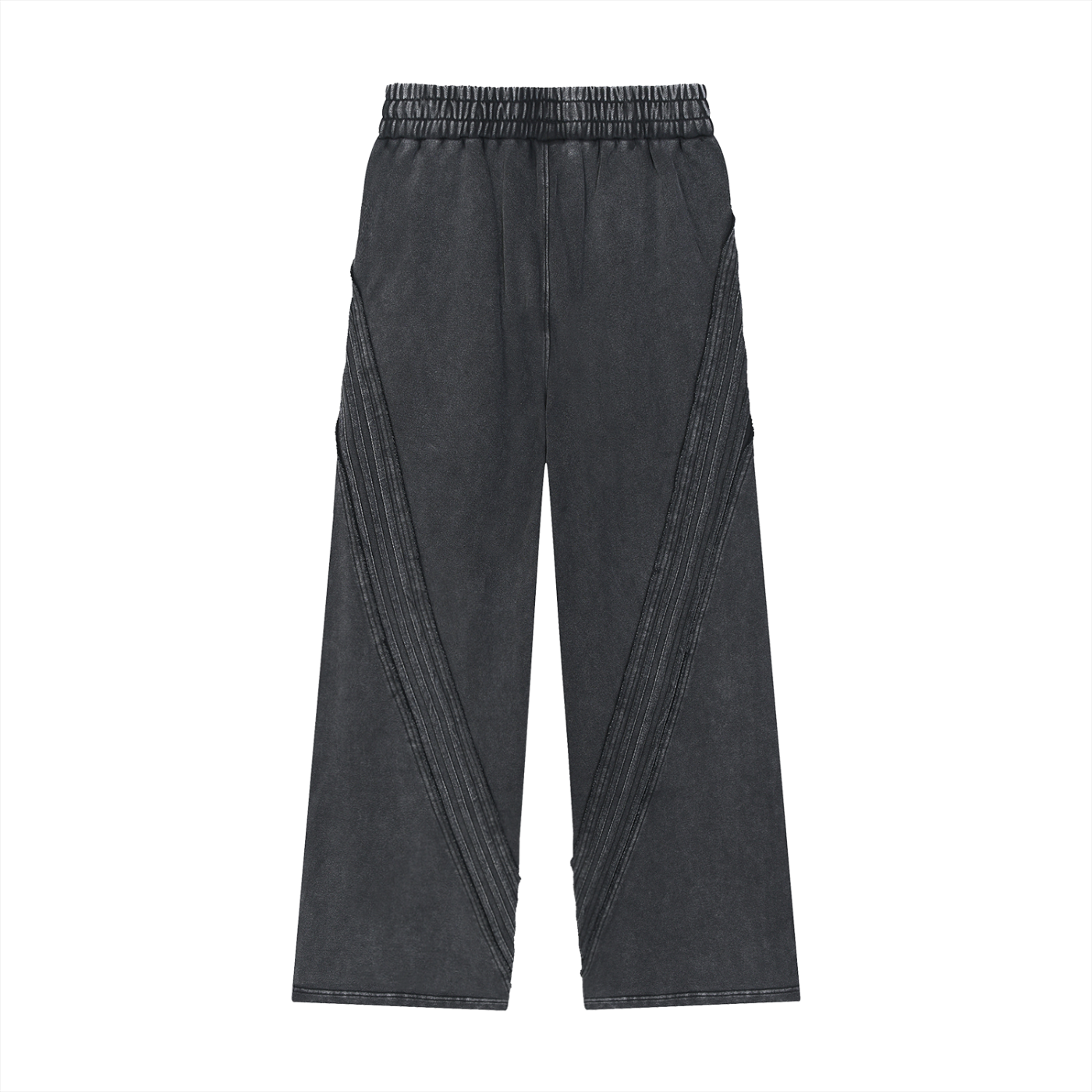 No 180 Snow Wash Raw Edge Sweatpants