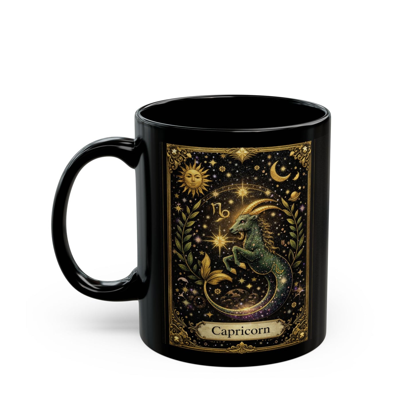 Capricorn Mug | Black Ceramic Coffee Mug