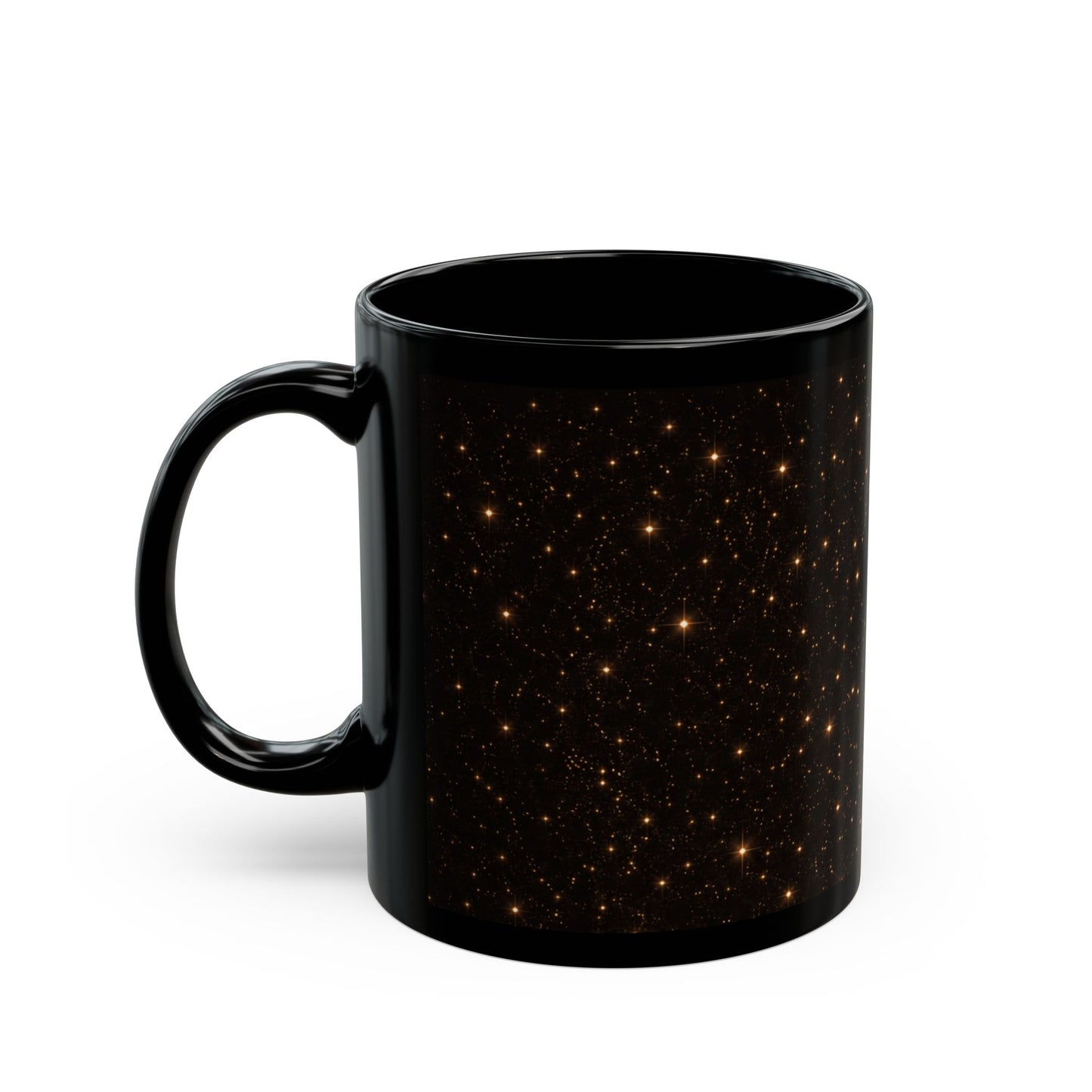 Capricorn Zodiac Illustration Mug | Black Astrology Coffee Cup