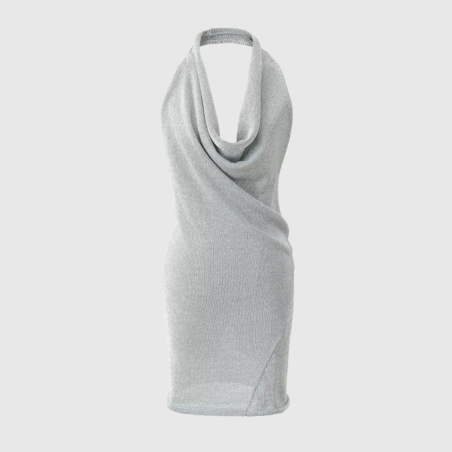 Luna Shimmer Halter Dress