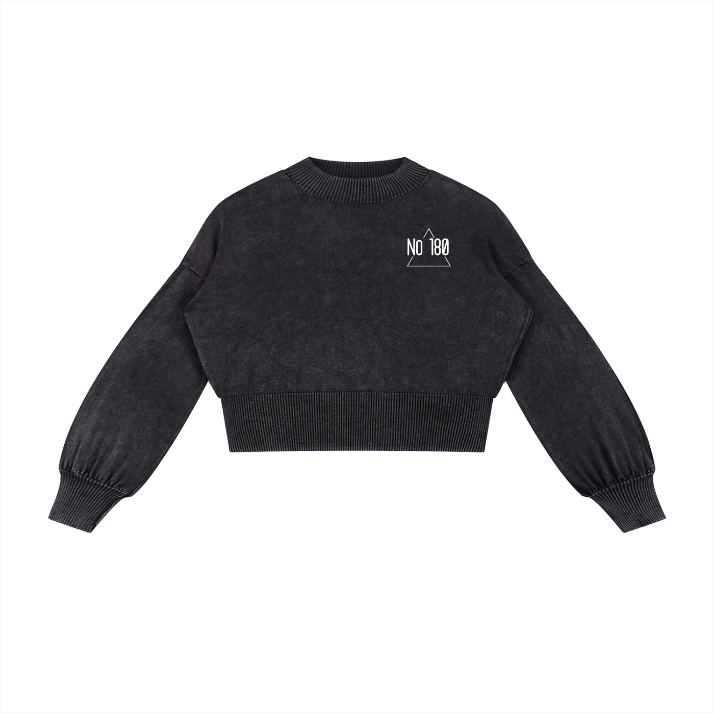 No 180 Mineral Pulse Cropped Sweater
