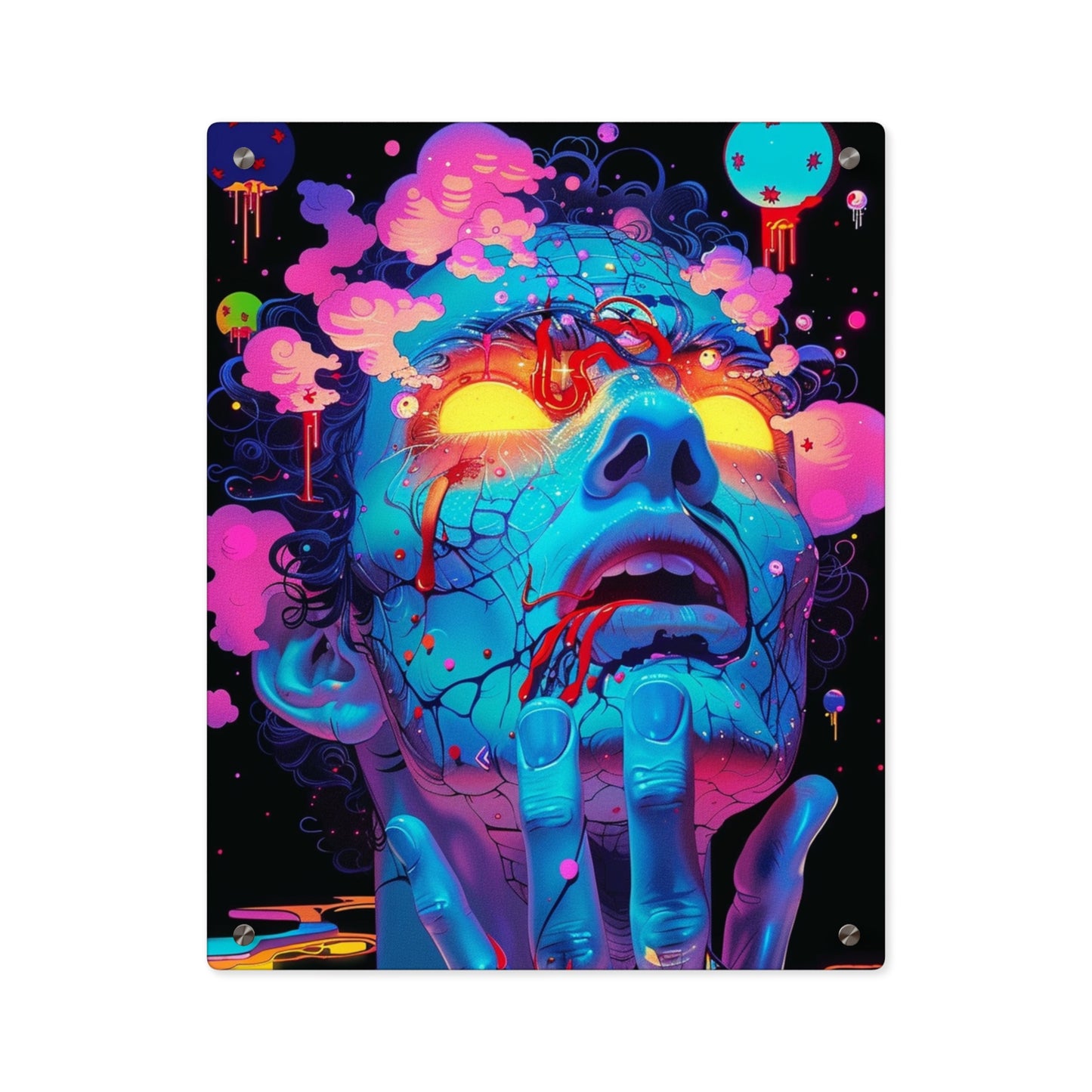 Vexalune | Vibrant Acrylic Wall Art Panels, Stunning Home Decor, Unique Wall Art for Gift, Contemporary Art Display, Psychedelic Artwork