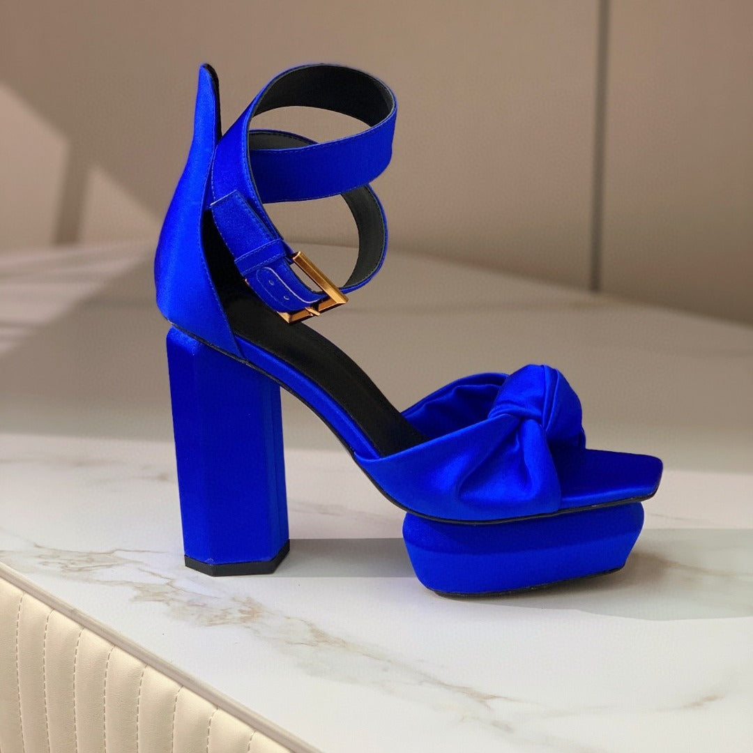 Lift Buckle Platform Heels