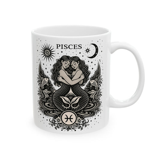 Pisces Moon Mug | Ceramic Coffee Cup