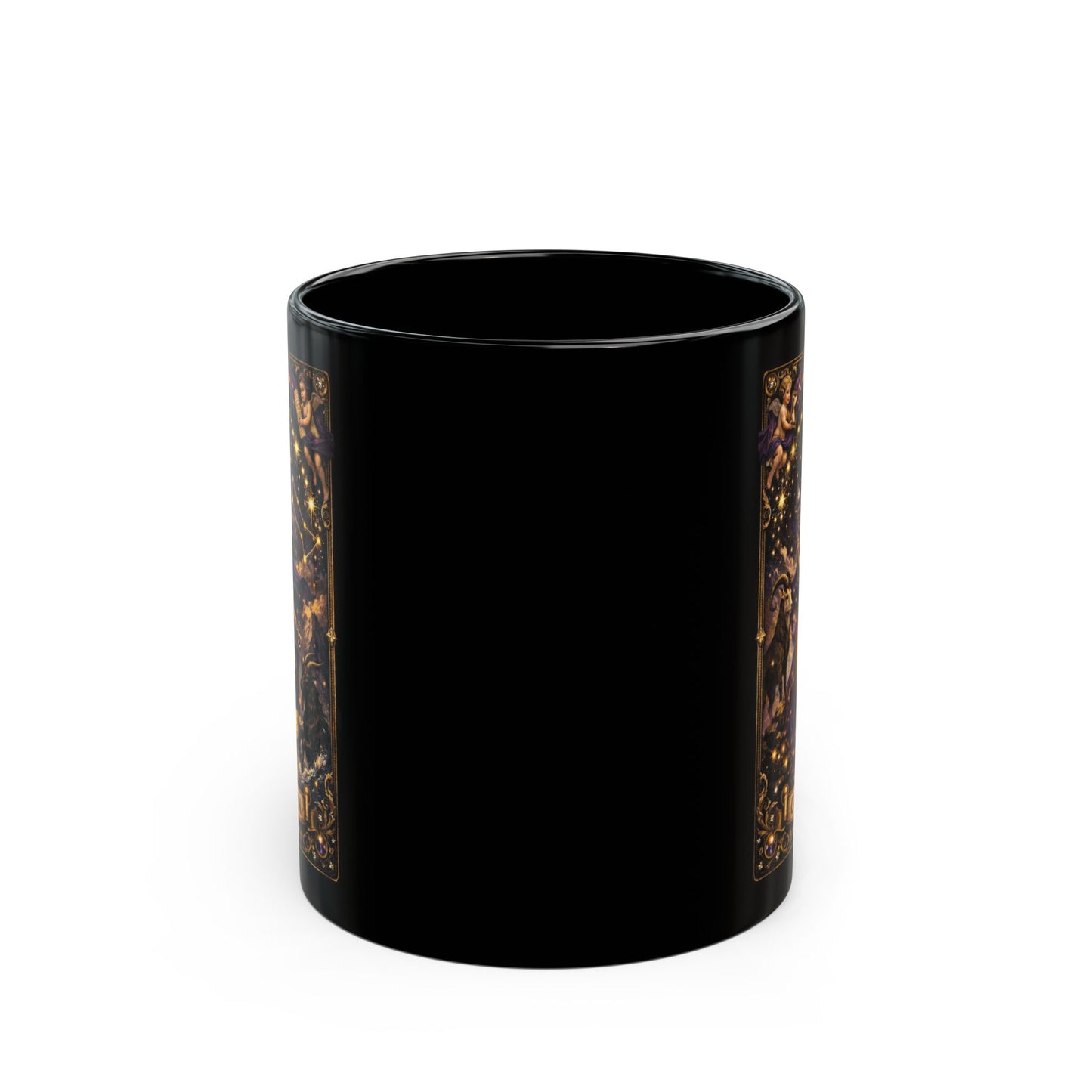 Gold Capricorn Zodiac Mug | Astrological Horoscope Coffee Cup