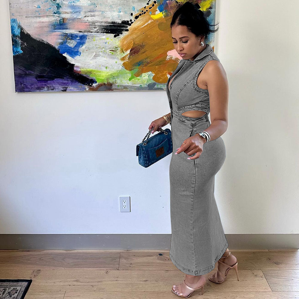 SoHo Tie-Front Maxi Dress