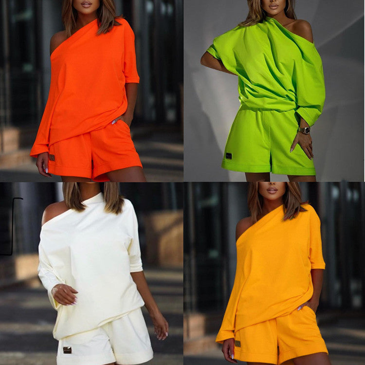 Drift One-Shoulder Lounge Set