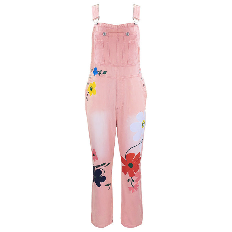 Canvas Print Denim Overalls