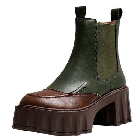 Forge Leather Platform Boots