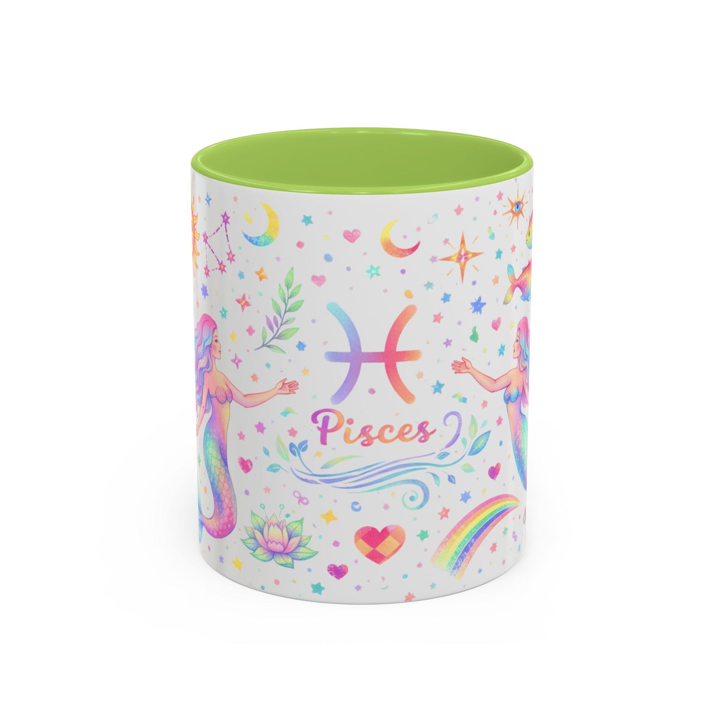 Pisces Mermaid Accent Coffee Mug