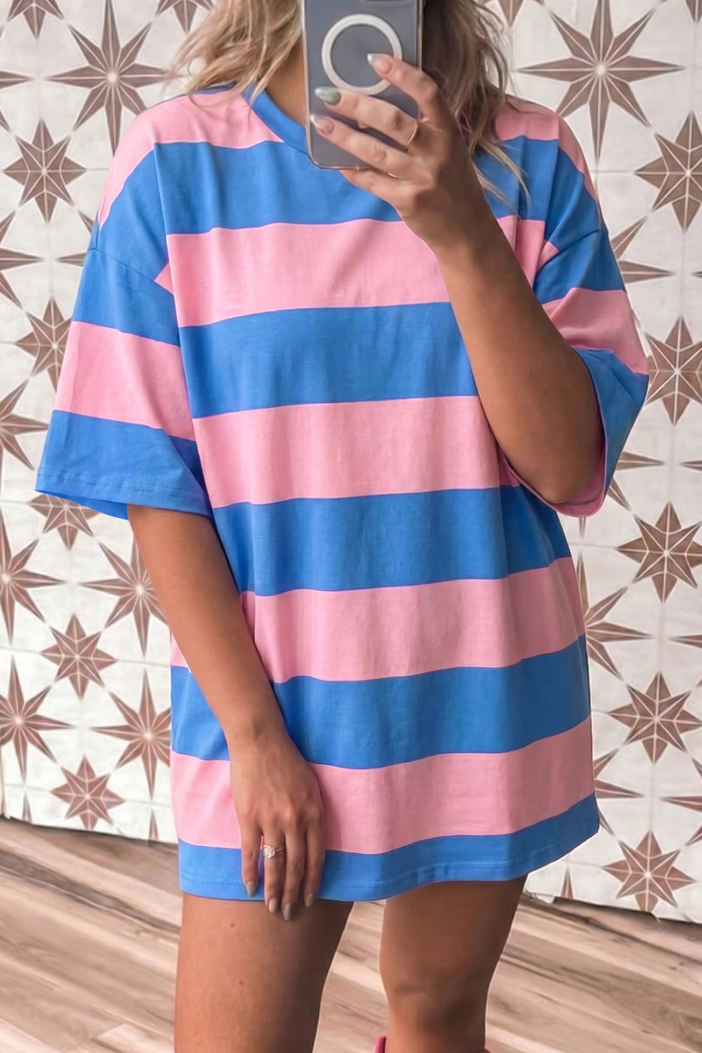 No 180 Striped Tunic Tee