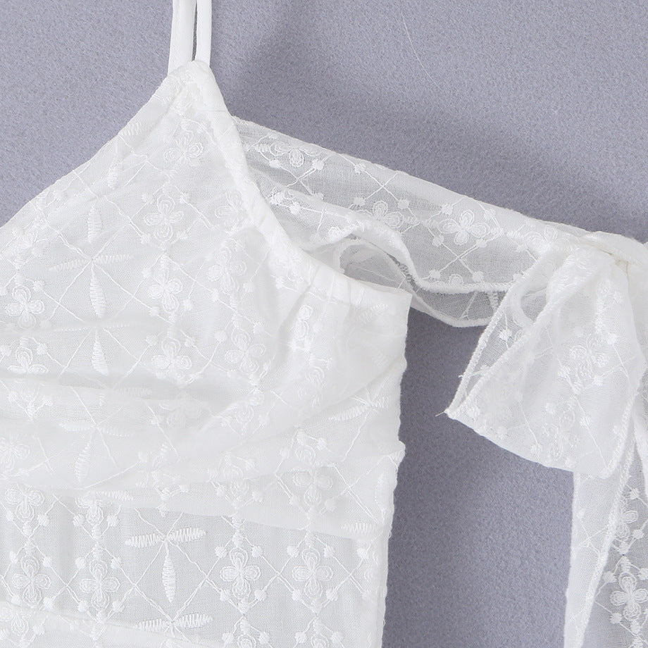 Ethereal Lace Slip Dress