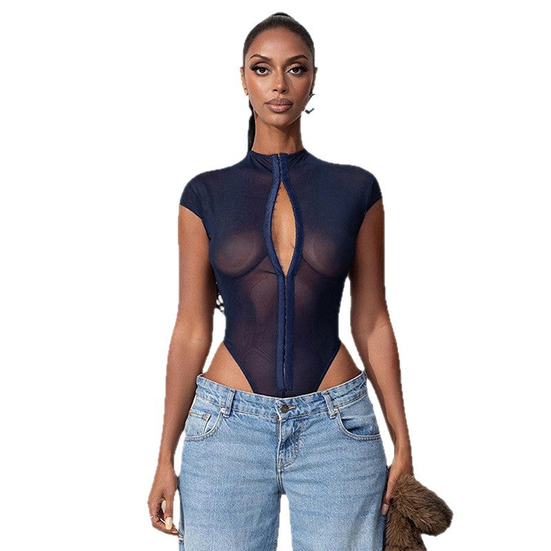 Midnight Mirage Mesh Bodysuit