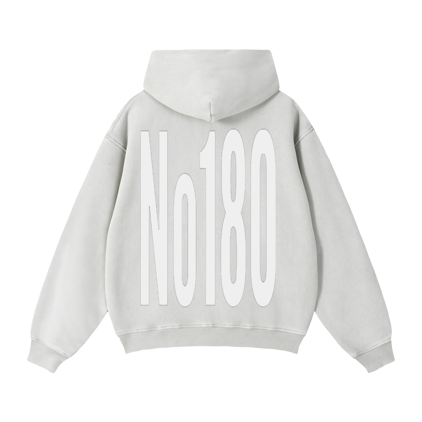 No 180 Zip-Through Boxy Fleece Hoodie