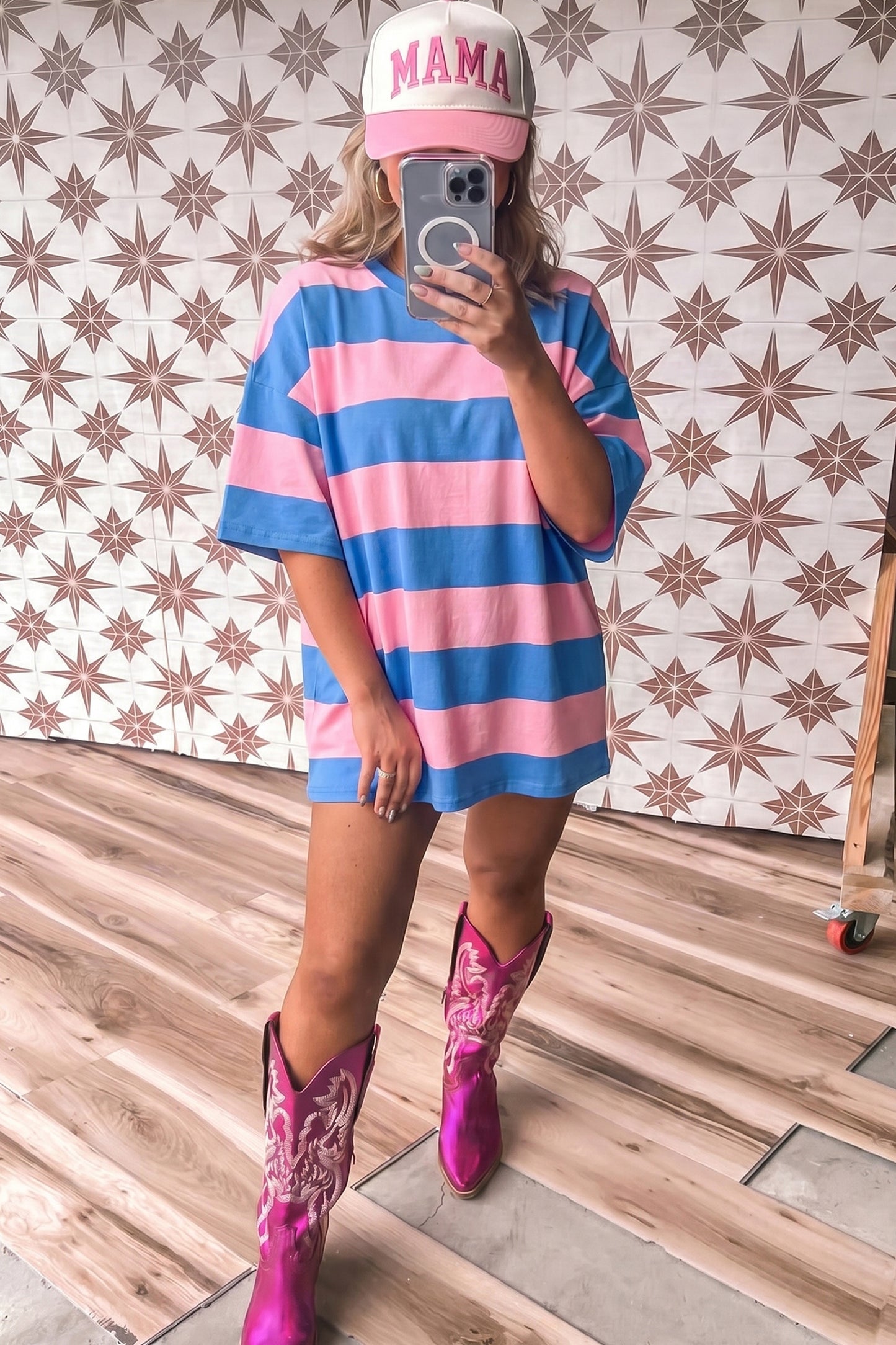 No 180 Striped Tunic Tee