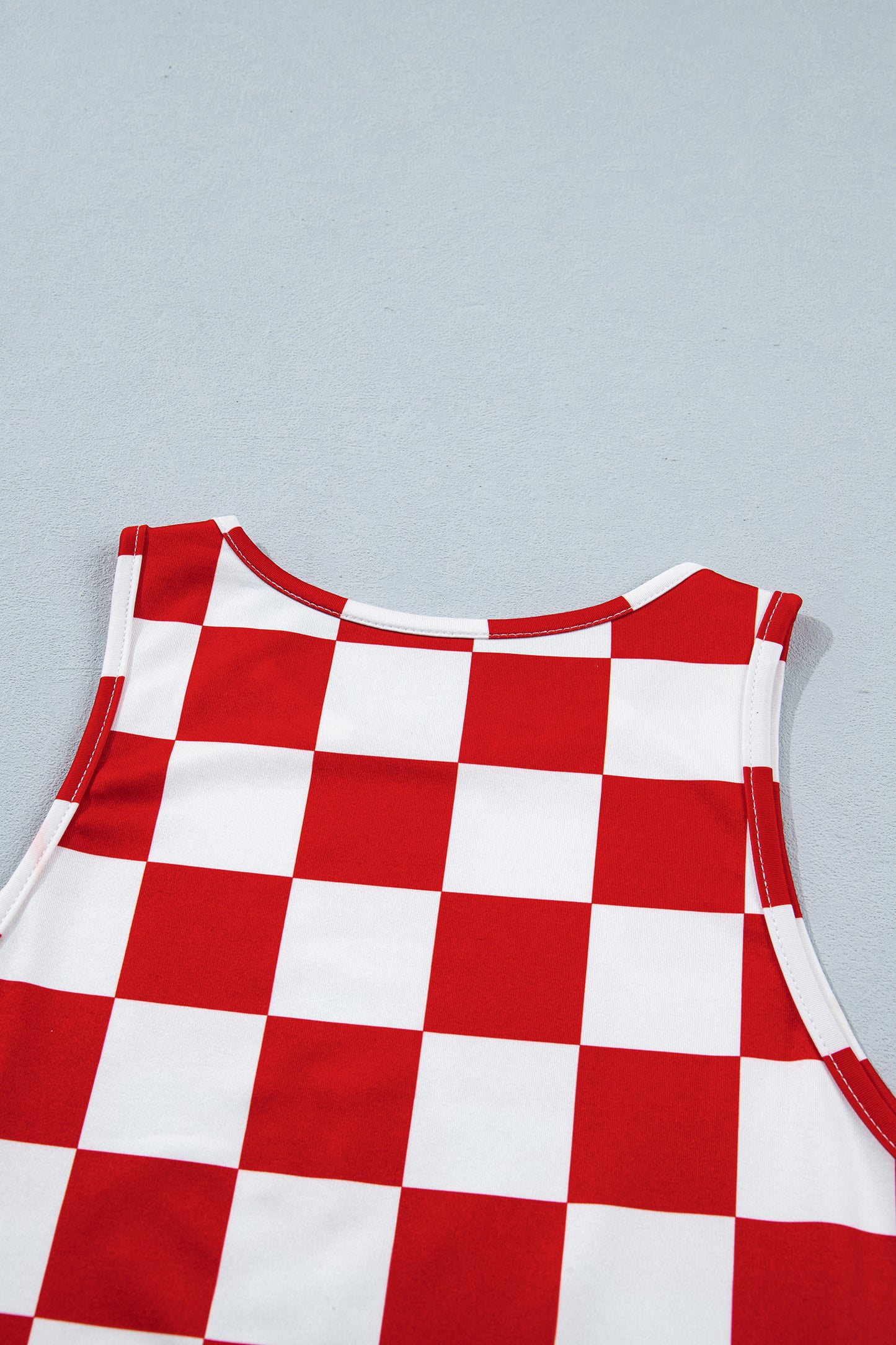 No 180 Checkerboard Tank Top