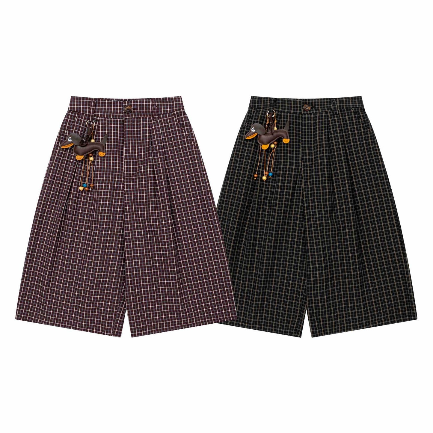 Oxford Pleated Shorts
