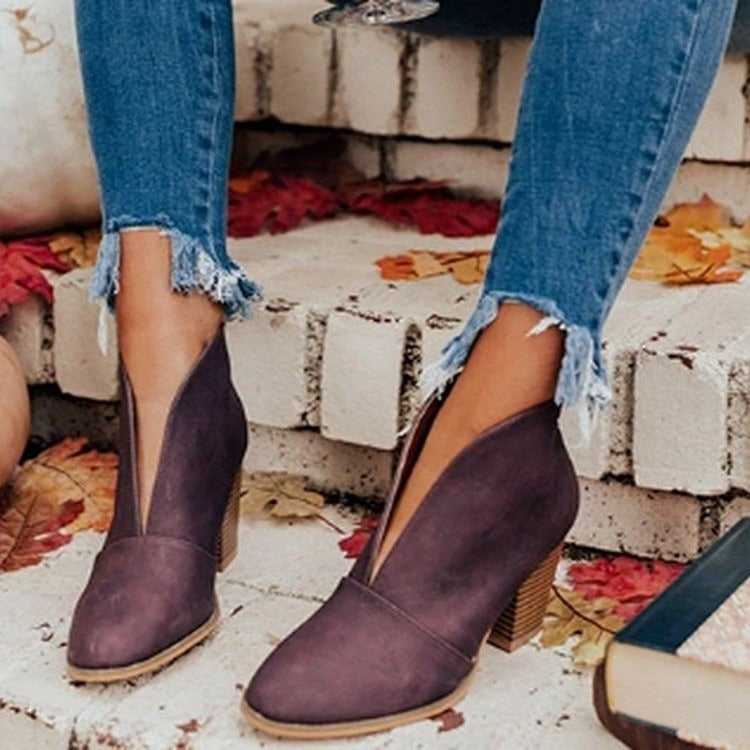 Grounded Heel Boots