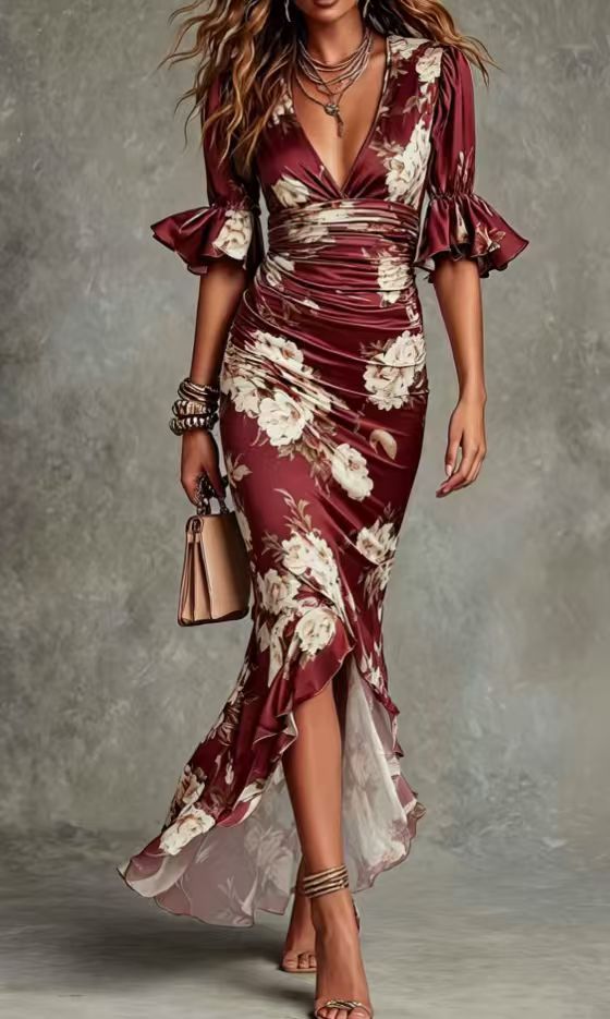 Valencia Bloom Maxi Dress